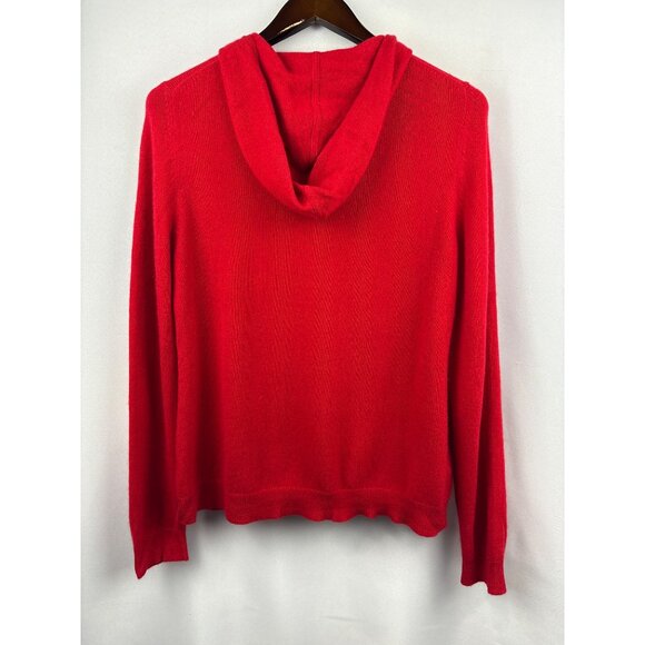 Women’s Charters Club XL Red Cashmere Zip-Up Hoodie - Picture 3 of 4